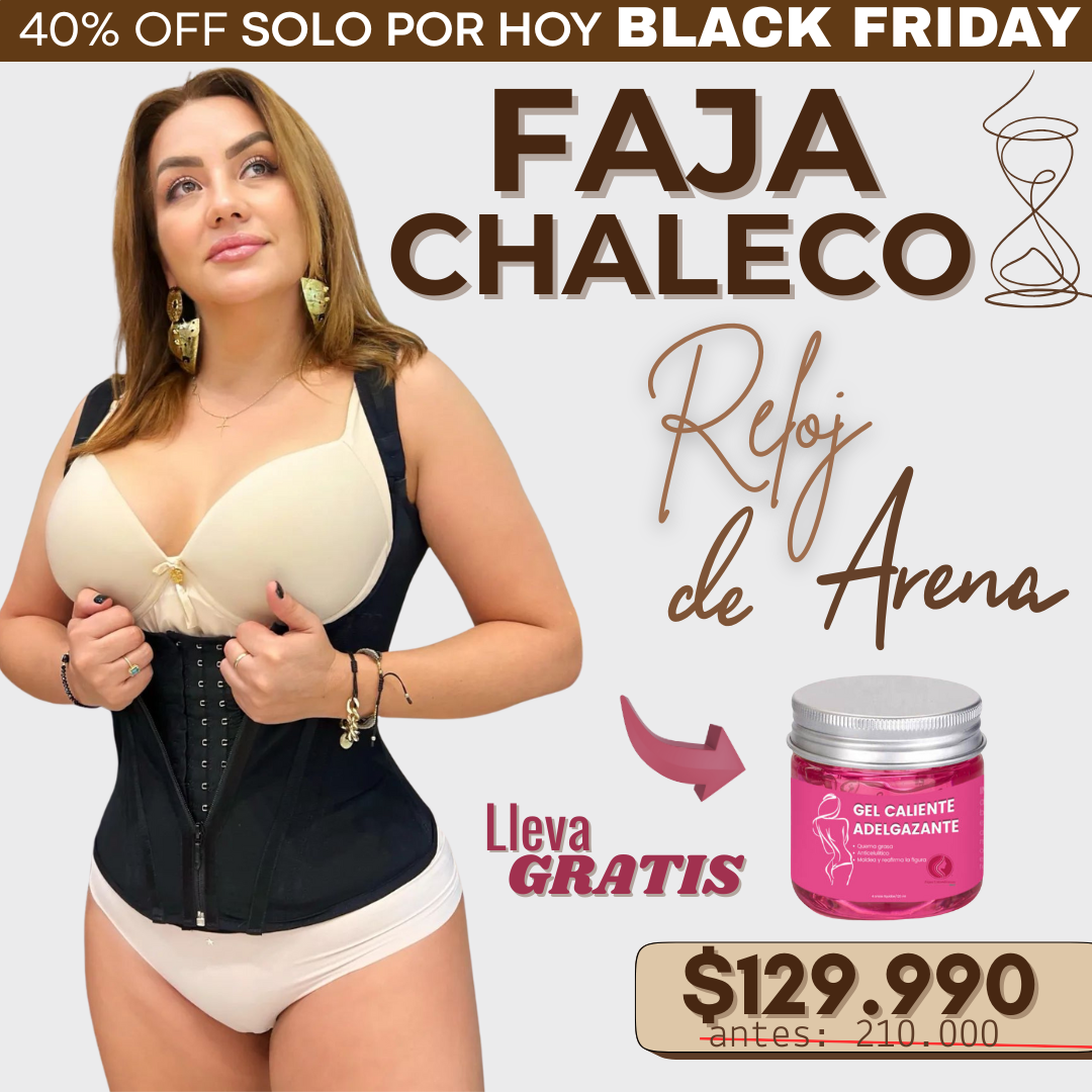 FAJA CHALECO MOLDEADOR + GEL GRATIS 🔥